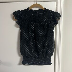 1. State cute ruffle top